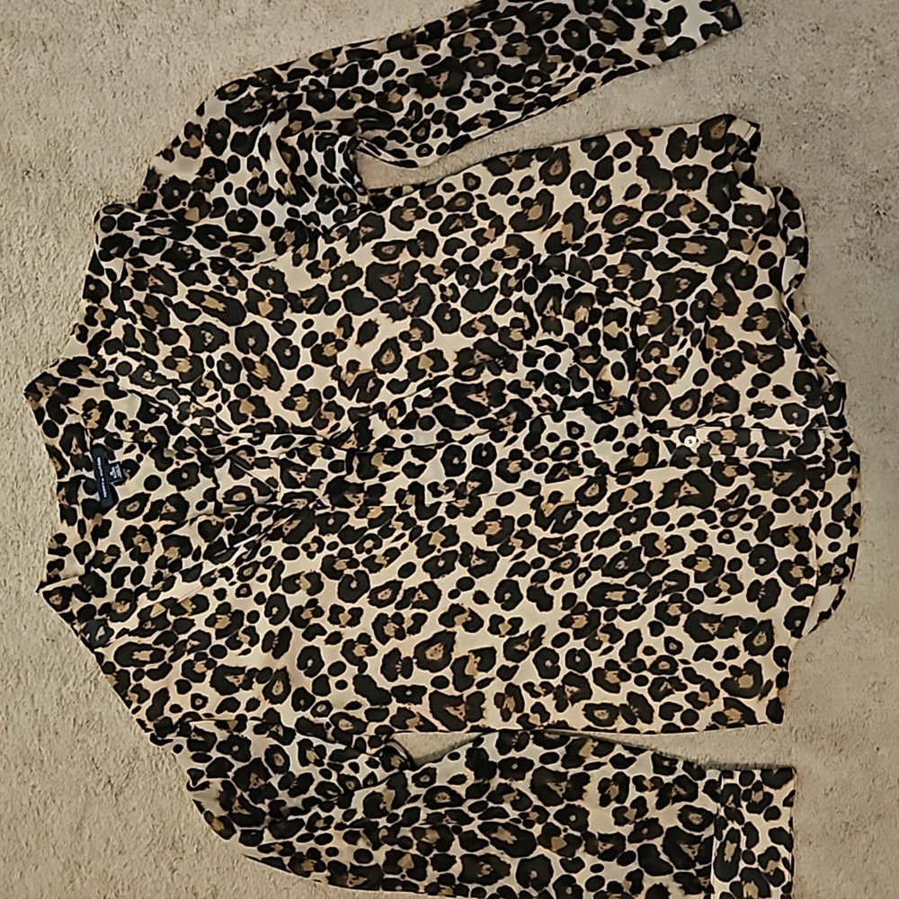 Tommy Hilfiger leopard blouse, sx XL